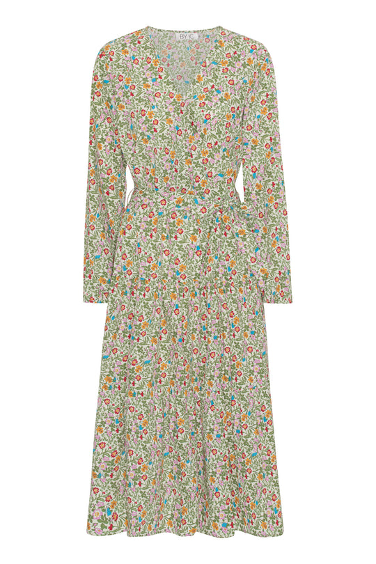 ChloeIC Kleid - Grüner Blumenmuster