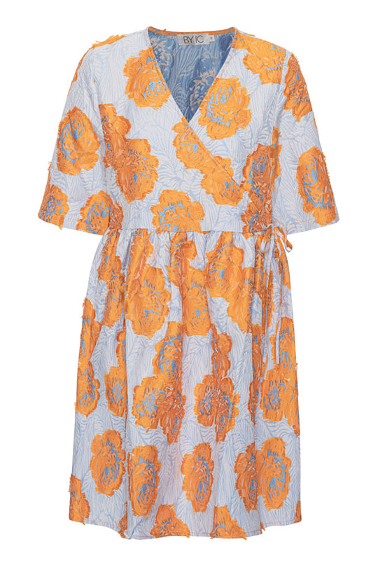 JasminIC Kleid - Orange Blume
