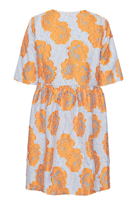 JasminIC Kleid - Orange Blume