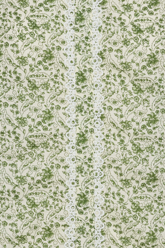 LiaIC Hemd - Grün Blumenmuster