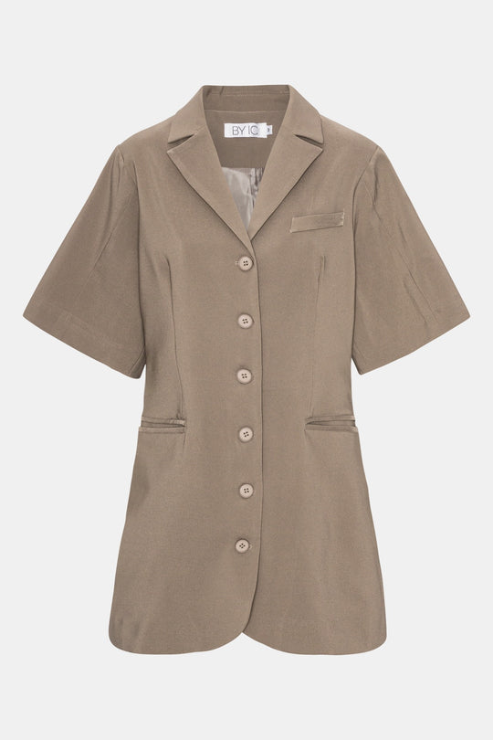 SelmaIC Blazer Kleid - Dunkel Beige