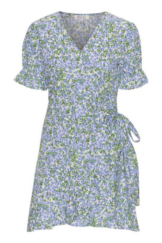 NaomiIC Kleid - Blauer Blumenmuster