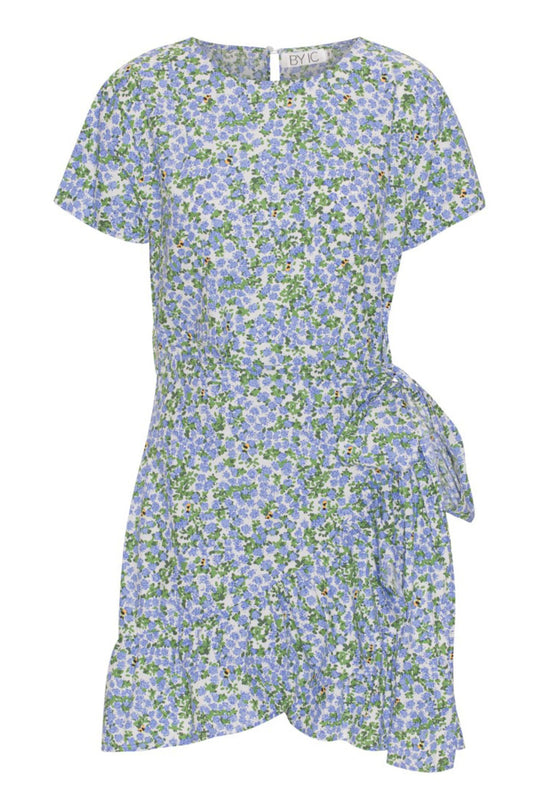 AgnesIC Kleid - Blauer Blumenmuster