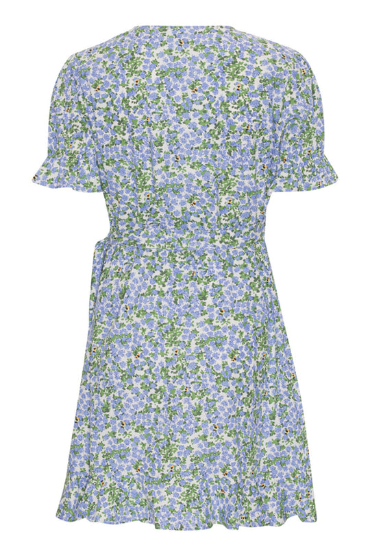 NaomiIC Kleid - Blauer Blumenmuster