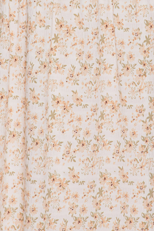 MollyIC Kleid - Pfirsichfarbener Blumenmuster
